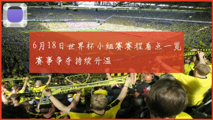 6月18日世界杯小组赛赛程看点一览 赛事争夺持续升温